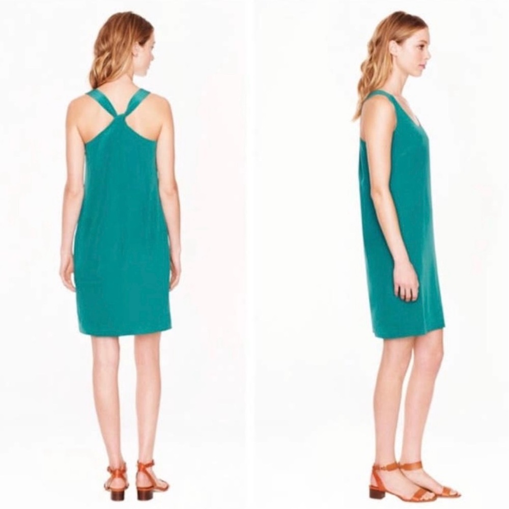 Like new JCrew dress, in petite size 2. Pretty details to back, zips in side.